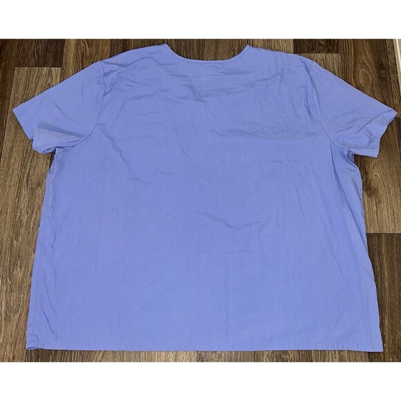 SB Unisex Scrubs V Neck Scrub Top Blue Unisex Size 3XL - Picture 3 of 3